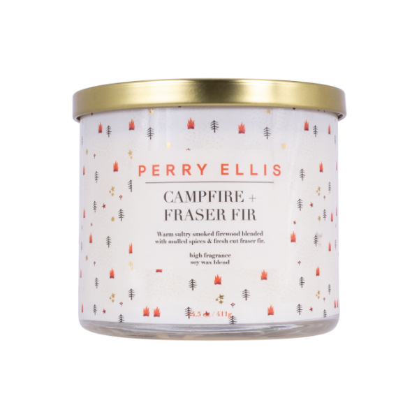 VELA AROMATICA PERRY ELLIS CAMPFIRE FRASER FIR