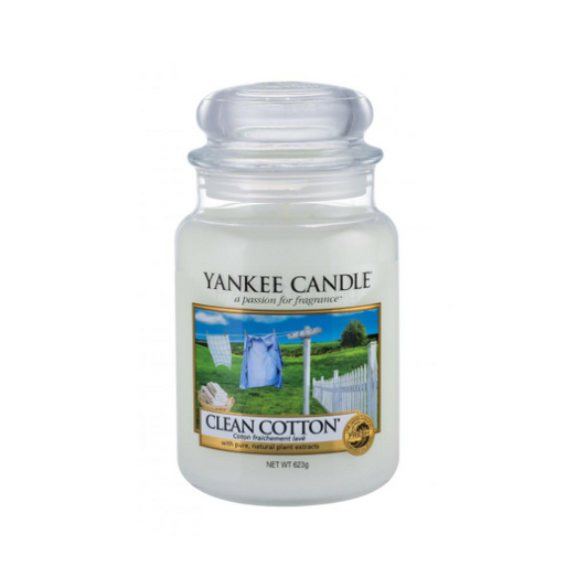 VELA AROMATIVA YANKEE CANDLE CLEAN COTTON