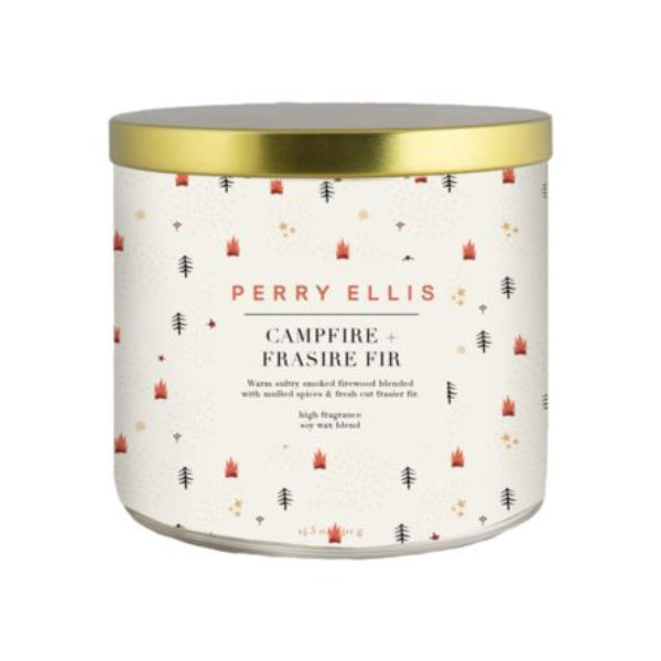 VELA AROMATICA PERRY ELLIS CAMPFIRE FRASER FIR