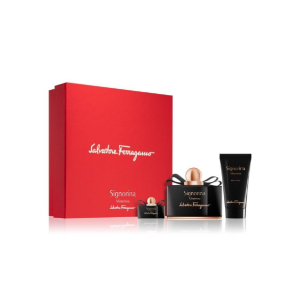 SET SALVATORE FERRAGAMO SIGNORINA MISTERIOSA  (3 PIEZAS) WOMEN EDT