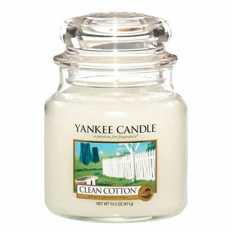 VELA AROMATICA YANKKE CANDLE CLEAN COTTON