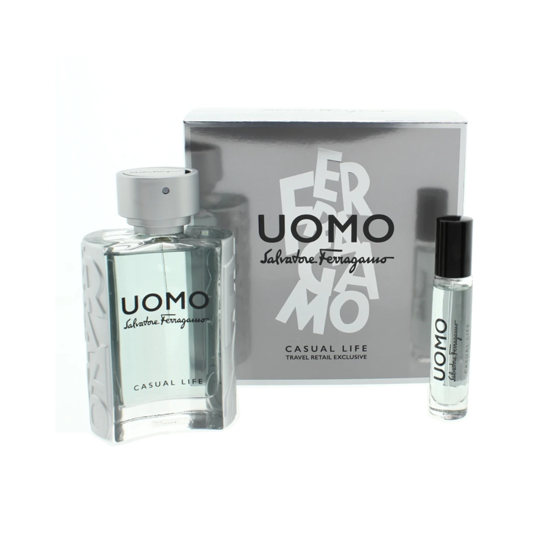 SET SALVATORE FERRAGAMO UOMO CASUAL LIFE EDT MEN