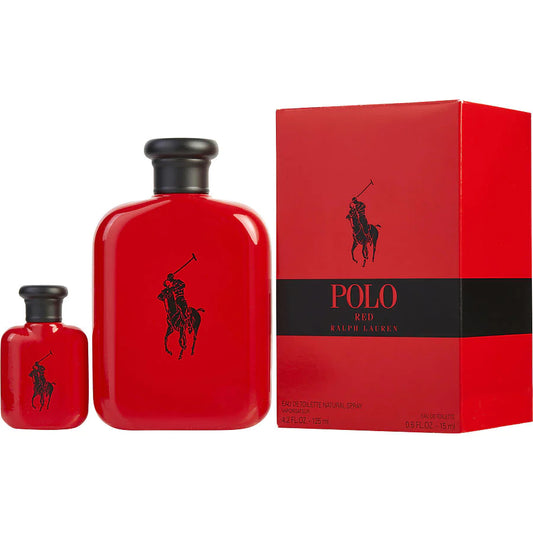 SET RALPH LAUREN POLO RED EDT SP MEN 125+15ML