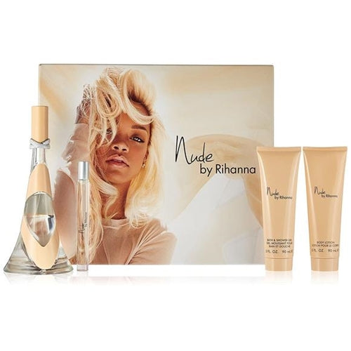 SET RIHANNA NUDE 3.3 OZ.(4PCS)+.34 EDP+ 3.0 OZ. BL + 3.0 OZ. SG