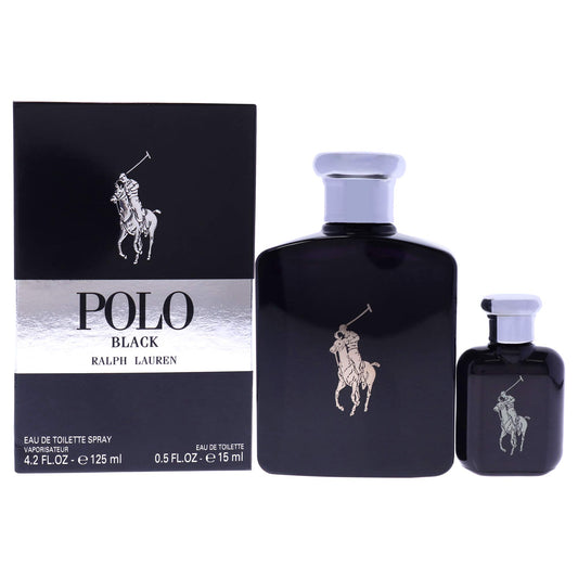 SET RALPH LAUREN BLACK EDT SP MEN 125+15ML