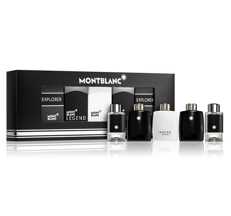 MINI SET MONT BLANC 5X4.5 EDT M (IND BOX) (EXPLORER X 2- LEGEND X 2- LEGEND SPIRIT)